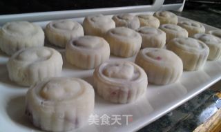 Mid-autumn Festival--------purple Potato Double Kernel Snowy Mooncake recipe