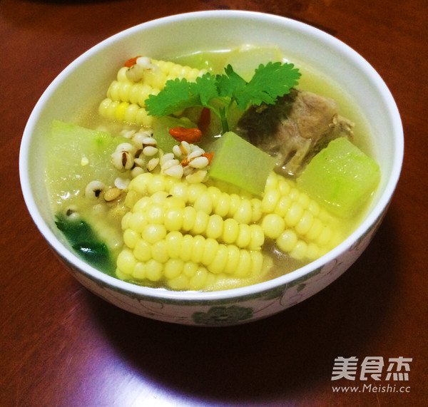 Winter Melon Corn Pork Ribs Soup recipe