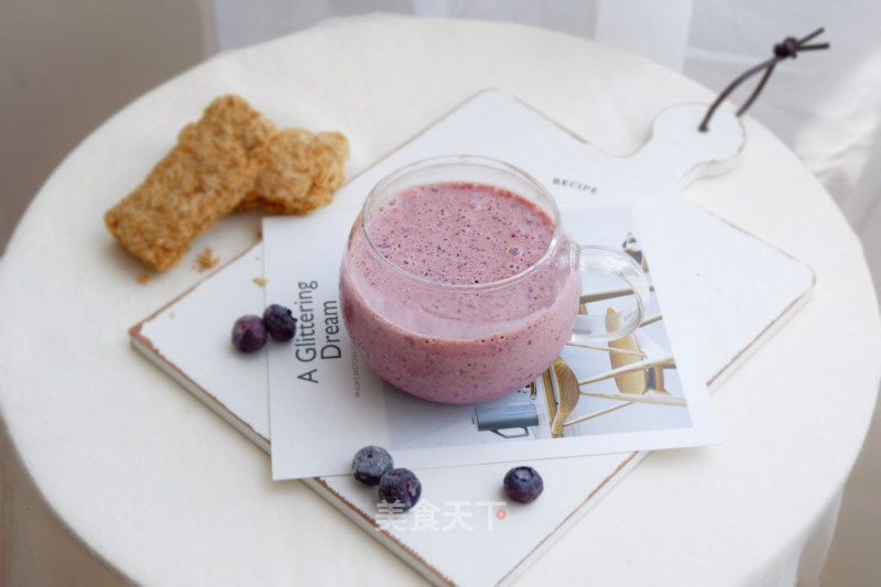 Charcoal Grilled Blueberry Oatmeal Drink recipe
