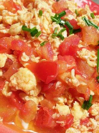 Scrambled Eggs with Tomatoes recipe