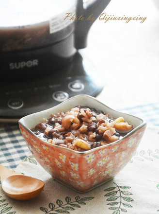 Glutinous Rice Porridge with Red Beans and Lotus Seeds recipe