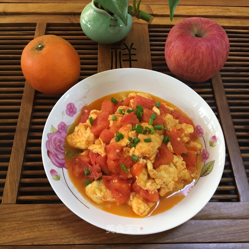 Scrambled Eggs with Tomatoes recipe