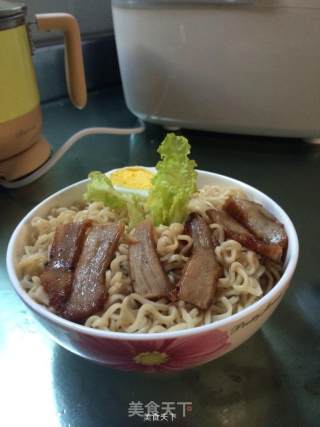 Barbecued Pork and Egg Noodles recipe