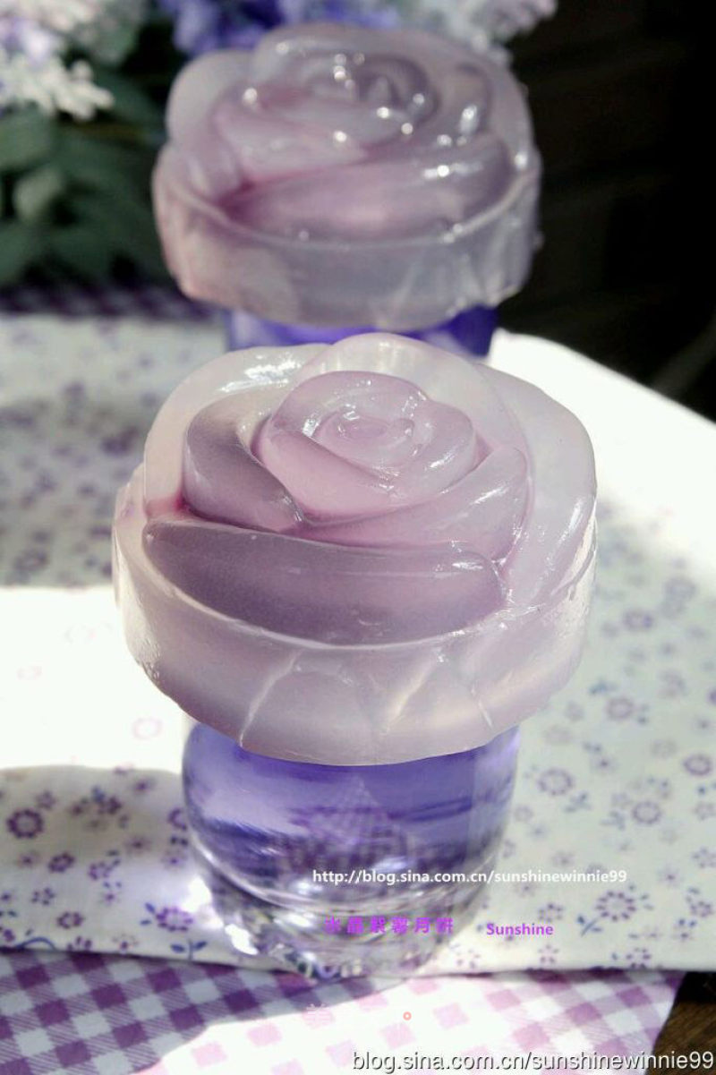 Crystal Clear Moon Cake-----crystal Purple Sweet Potato Moon Cake