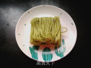 Curry Spinach Noodles recipe