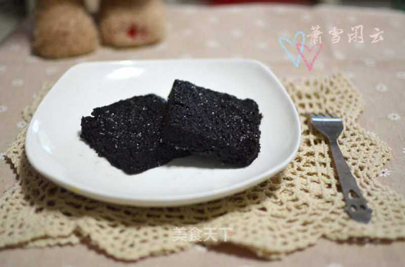 Combination of Chinese and Western to Make Black Rice Cake recipe