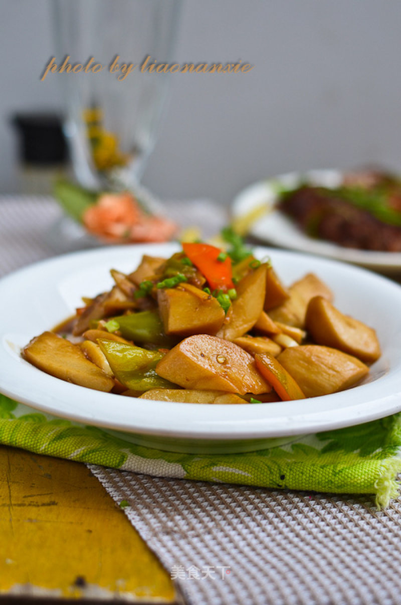 Braised King Pleurotus with Sauce recipe
