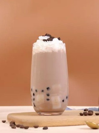 Cocoa Milk Tea with Snow Top