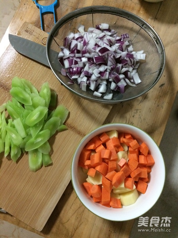 Vegetable Beef Stew Rice recipe