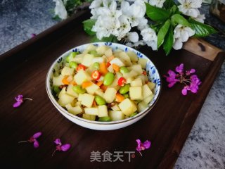Stir-fried Edamame with Spring Bamboo Shoots recipe