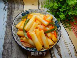 Rice Cake with Gushao Sauce recipe