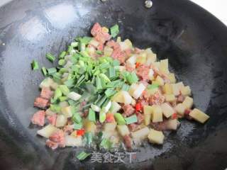 Diced Chinese Sausage and Sour Radish recipe