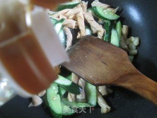 Stir-fried Bean Tendons with Cucumber recipe