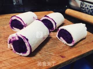 Sago Purple Sweet Potato Roll recipe