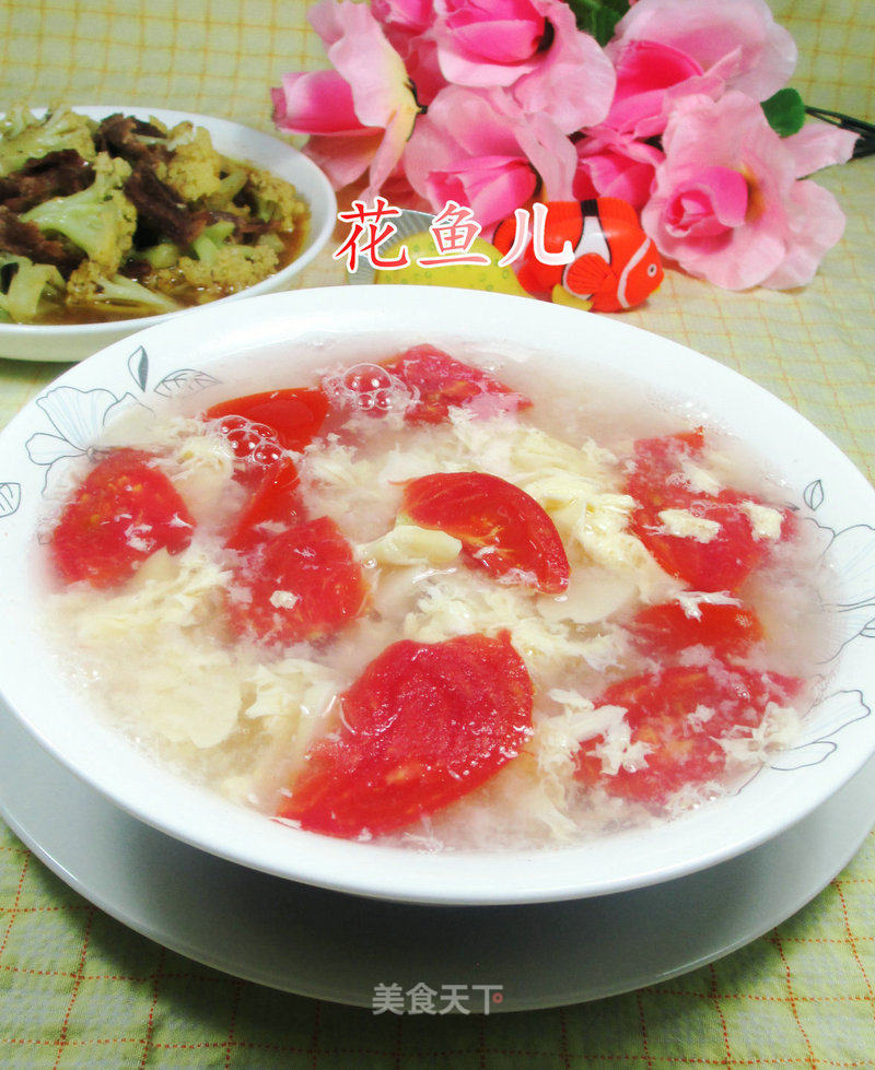 Egg, Tomato, Whip and Bamboo Soup recipe