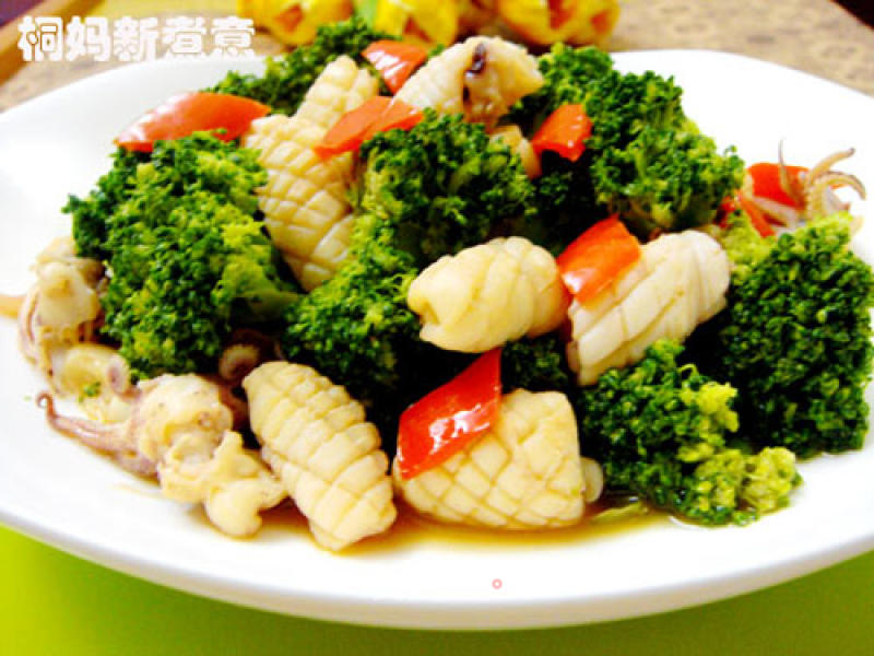 Fried Squid with Broccoli recipe