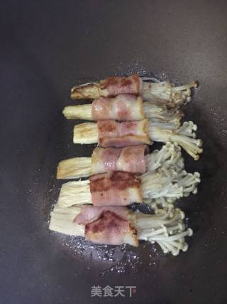 Bacon Enoki Mushroom Roll recipe