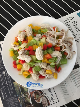 【colorful Squid Rolls】——a Fresh and Beautiful Dish recipe