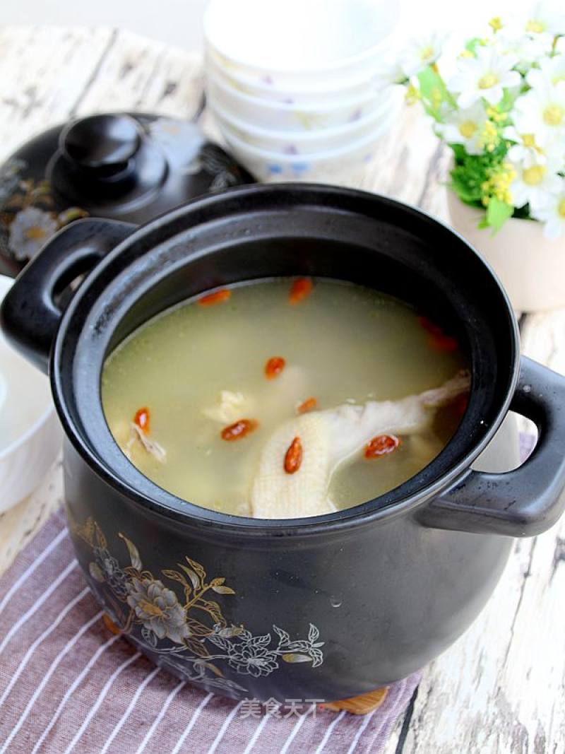 Fresh Lily and Yam Chicken Soup recipe