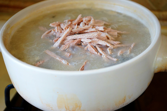 Congee with Scallops, Preserved Egg and Lean Meat recipe