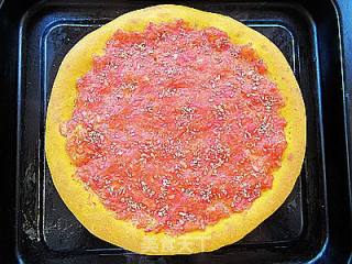 Orange-flavored Pork Belly Melon Pizza recipe