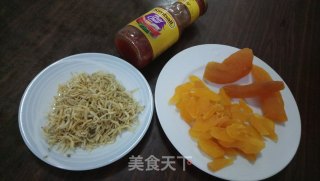 Spicy Fried Sweet Potato and Dried Fish recipe