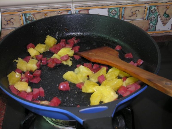 Pineapple and Pea Fried Rice recipe