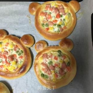 Bear Mixed Vegetable Bread～specially Made for Children’s Day recipe