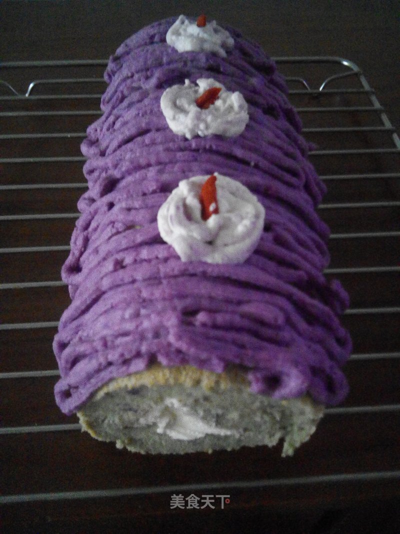 Purple Sweet Potato Cake Roll recipe