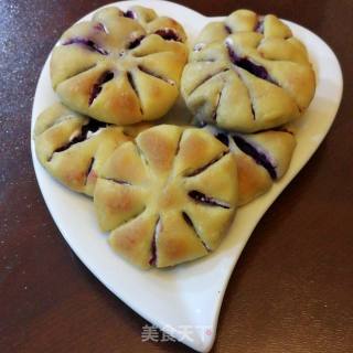 Glutinous Rice and Purple Potato Cake recipe