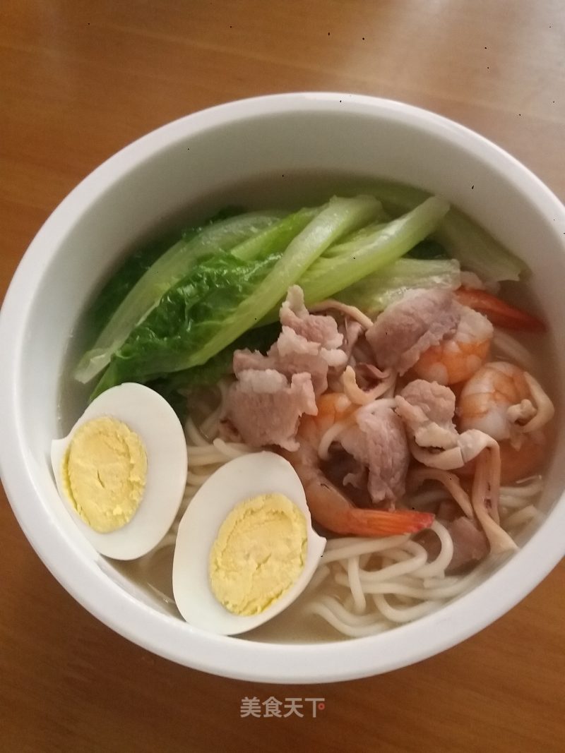 Pork Squid Dry Noodle recipe