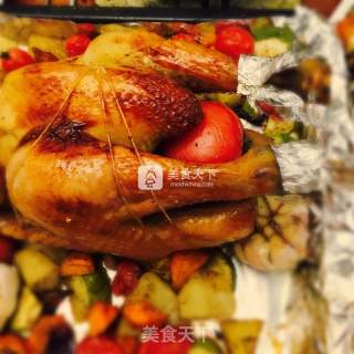 Colorful Roast Chicken recipe