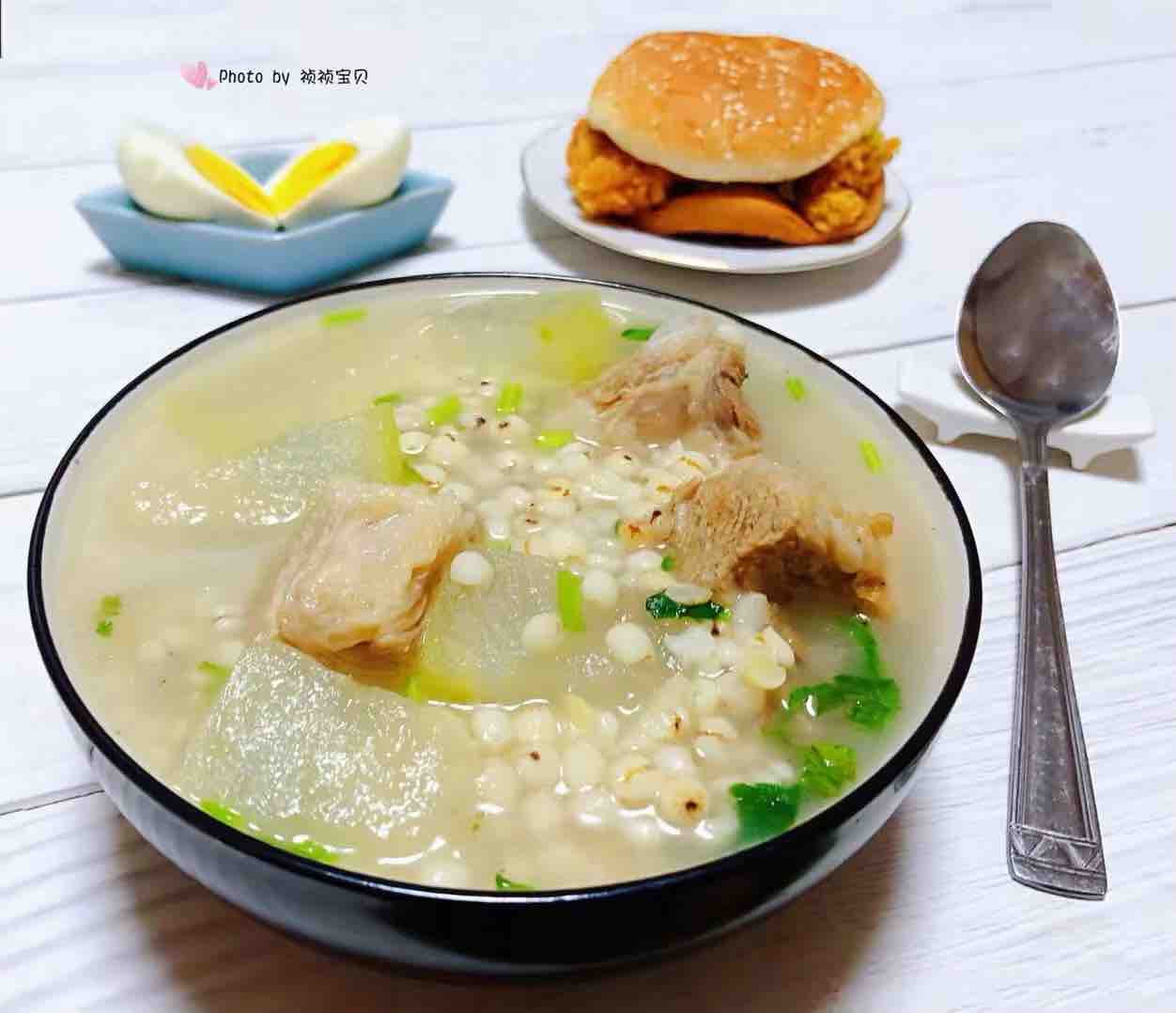 Winter Melon and Barley Pork Rib Soup recipe