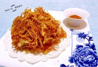 Fried Enoki Mushroom recipe