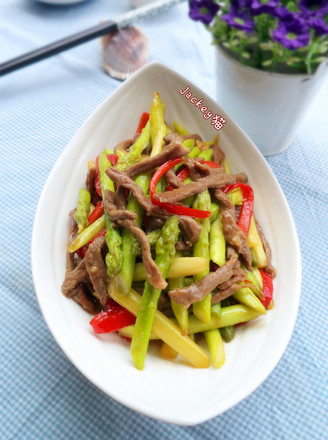 Asparagus Shredded Beef recipe