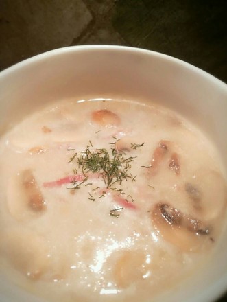 Creamy Mushroom Soup with Bacon