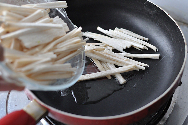 Pleurotus Eryngii Three Threads recipe