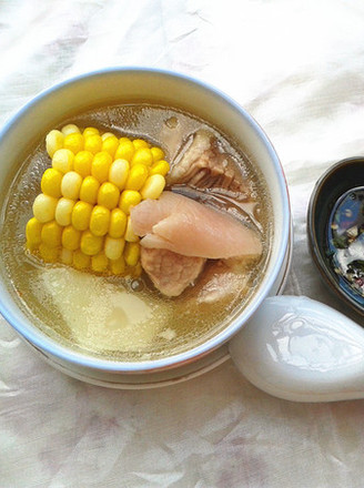 Corn and Yam Trotter Soup recipe