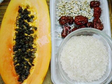 Papaya and Barley Congee recipe