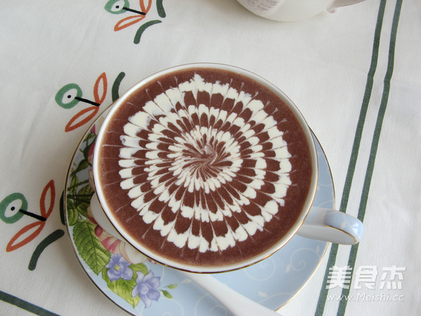 Cream Latte Red Bean Rose Soup recipe