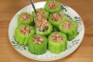 Pork Stuffed Bitter Gourd recipe