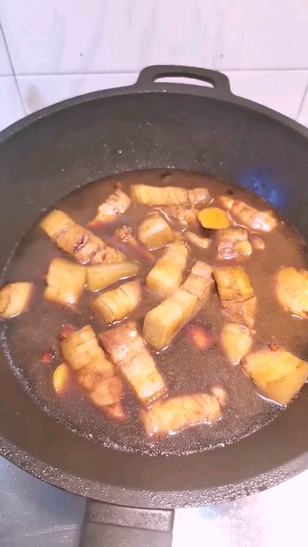 Braised Baby Abalone with Pork Belly recipe