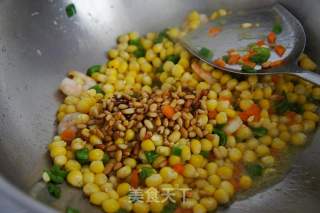 #trustzhimei#fresh Shrimp and Corn with Pine Nuts recipe