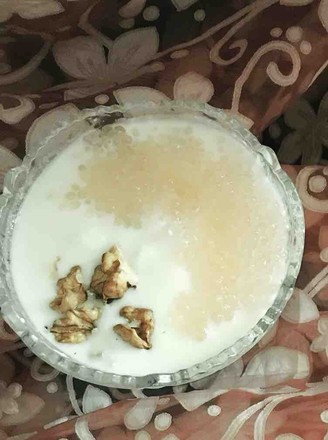 Crystal Sago Walnut Yogurt Drink recipe