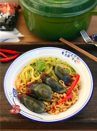 Preserved Egg and Cucumber Noodles