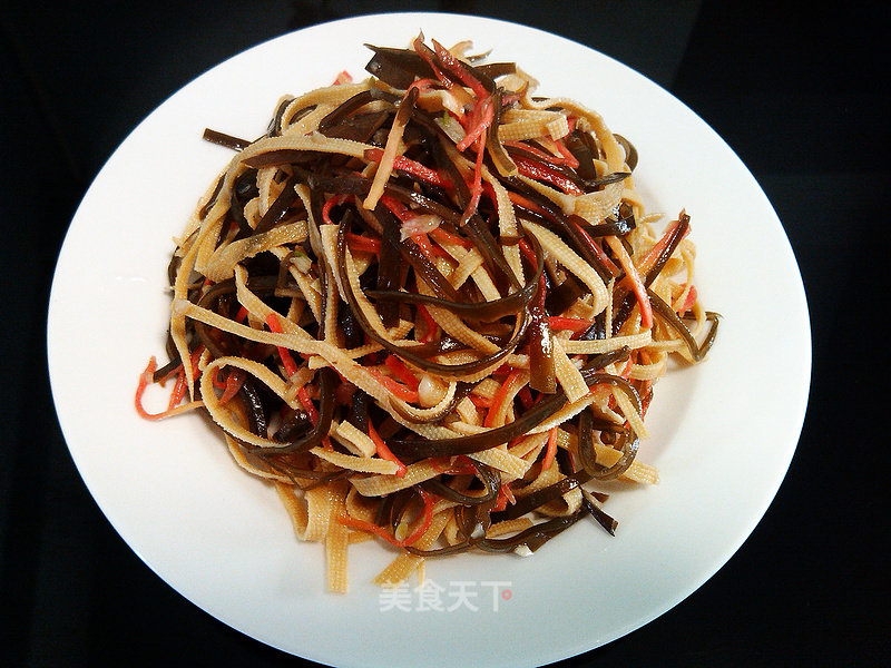 Tofu Skin Mixed with Kelp recipe
