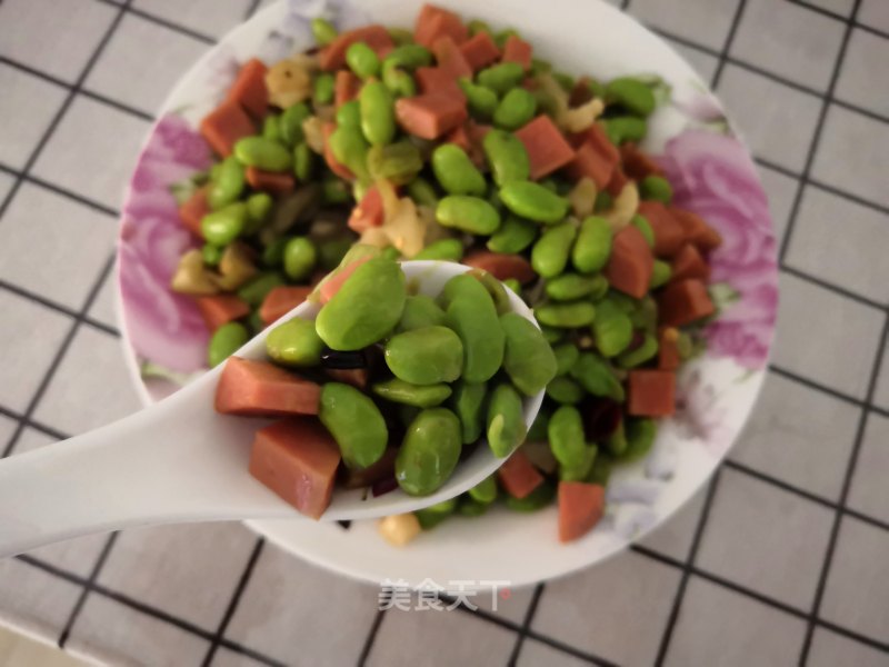 Diced Ham with Beans and Mustard recipe