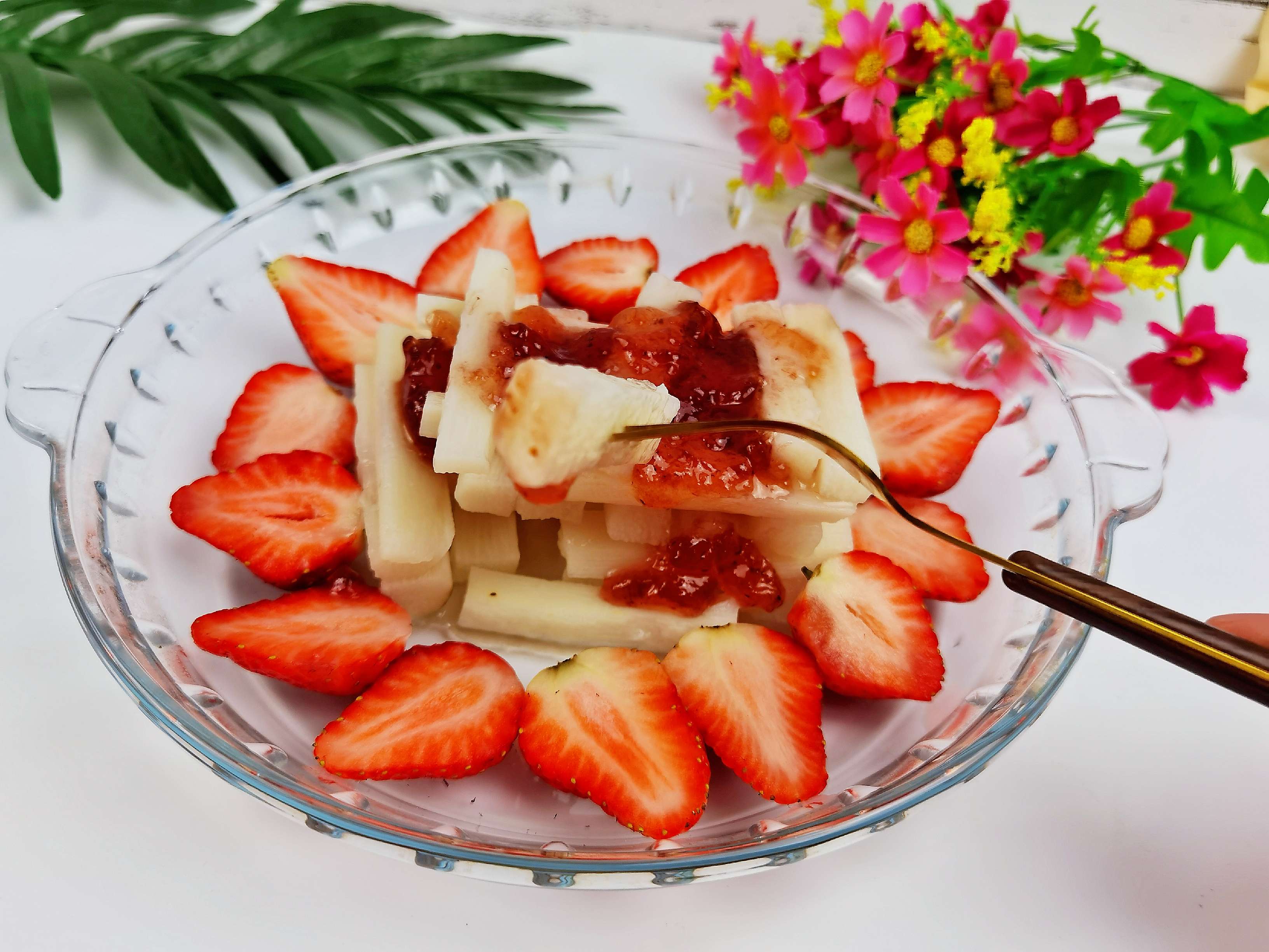 New Year’s Eve Fancy Cold Dish-strawberry Yam, Eat this Sweet, recipe