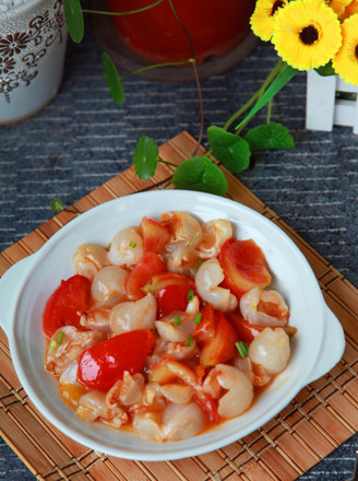 Stir-fried Lychee with Tomato recipe