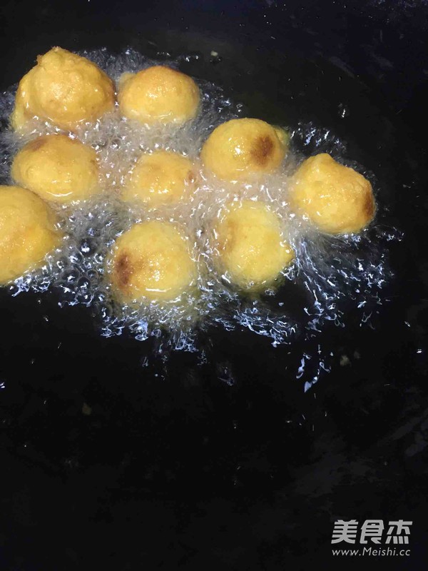 Sweet Potato Honey Peas Balls recipe